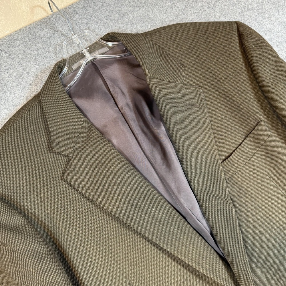 Hickey Freeman Suit Jacket Mens 46 Short Brown Wool Herringbone Nordstrom